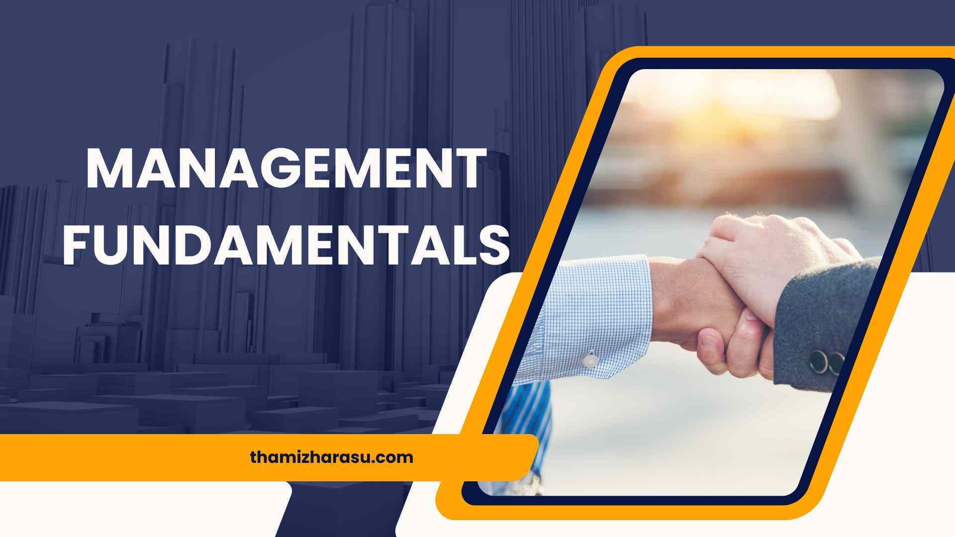 Management Fundamentals